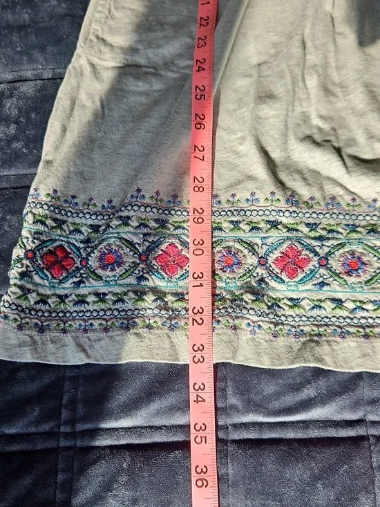 Sundance Boho Embroidered Tunic Dress, S, Floral, Cotton, Coastal Cowgirl, Folk - Picture 7 of 10